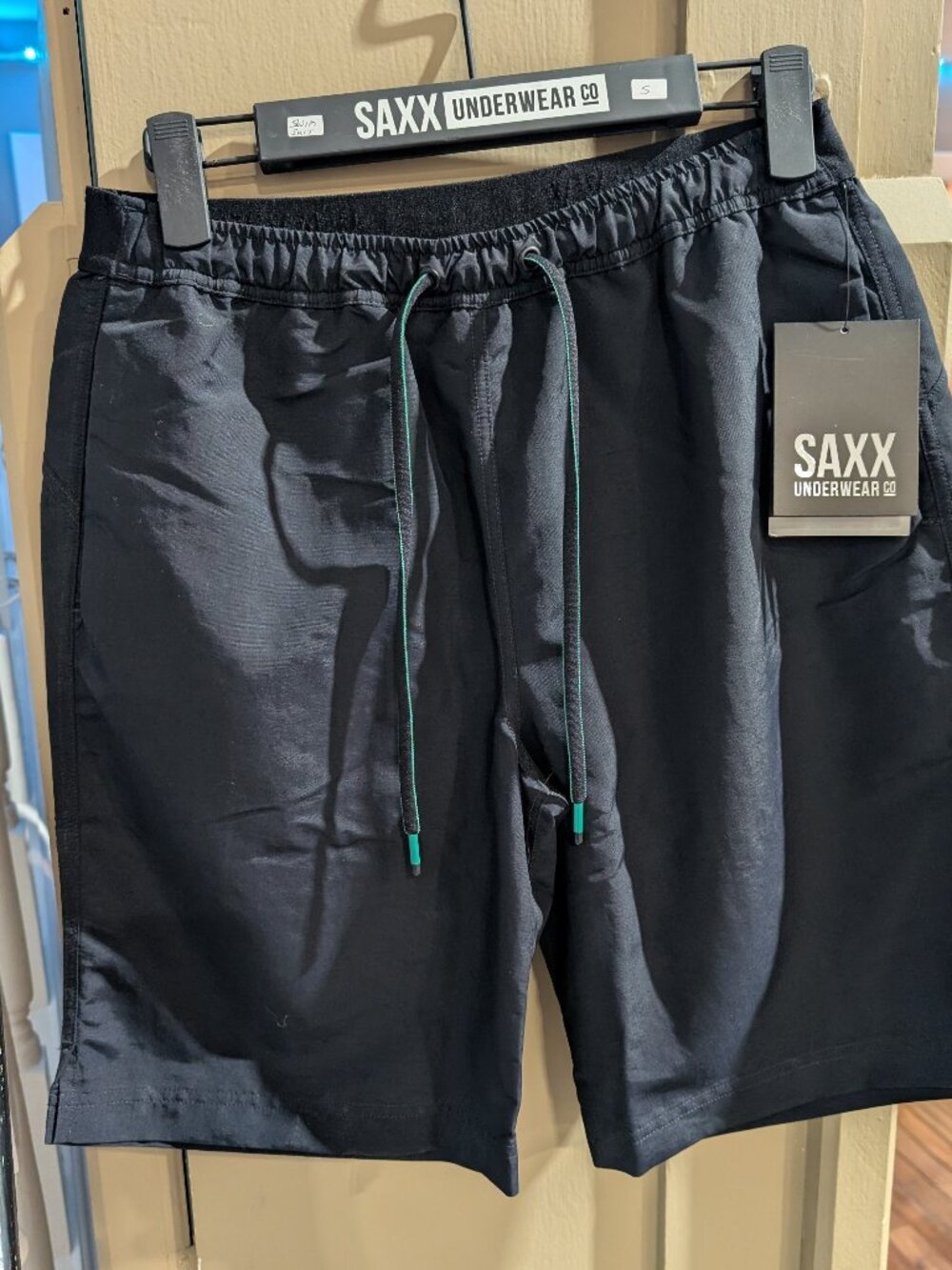 Close out sale!  Last pairs.  Saxx Cannonball 2n1 Long swim.  Small only.
